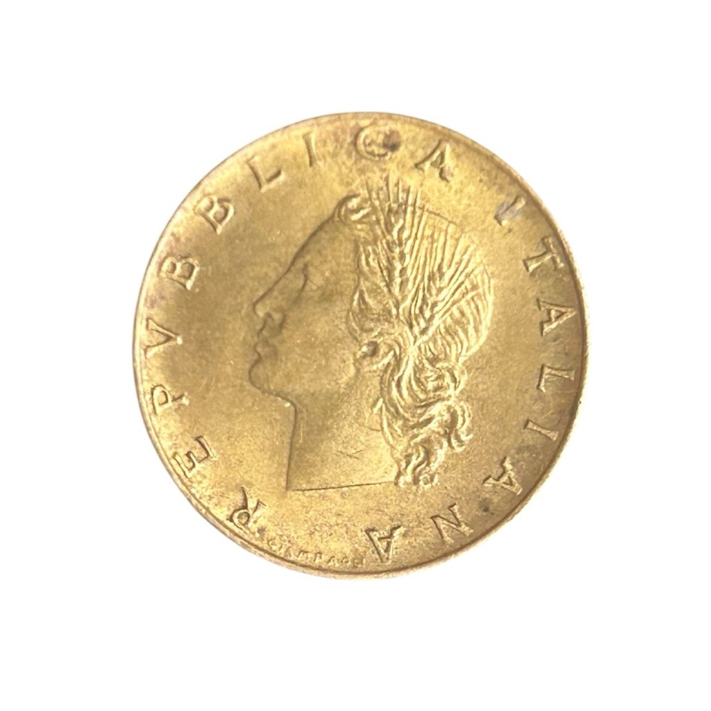 Vintage 1979 Italy 20 Lire Coin Ceres Roman Goddess w/ Case